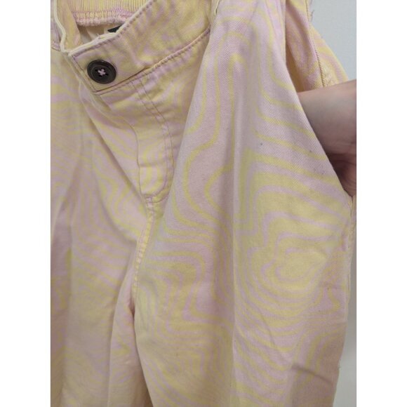 Yellow & Pink Wave Tye-dye Palazzo Pants XS Wild Fable - Picture 4 of 4